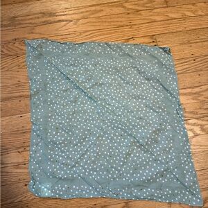 Madewell Blue Polka Dot Scarf